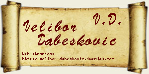 Velibor Dabesković vizit kartica